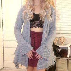 Belldini grey cardigan sweater size M S